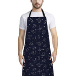 Zodiac Star Signs Pattern Print Bib Apron With Pocket