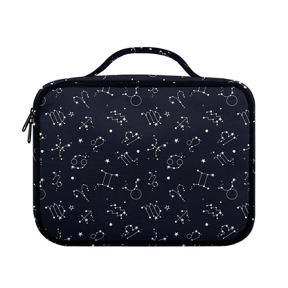 Zodiac Star Signs Pattern Print Briefcase Bible Bag