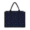 Zodiac Star Signs Pattern Print Canvas Tote Bag
