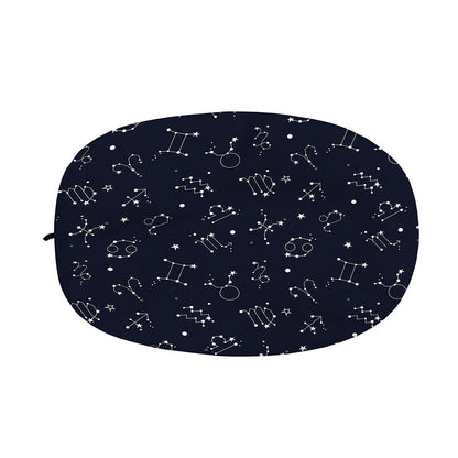 Zodiac Star Signs Pattern Print Car Side Mirror Covers