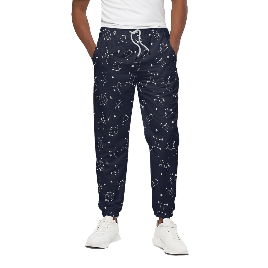 Zodiac Star Signs Pattern Print Cotton Pants