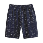 Zodiac Star Signs Pattern Print Cotton Shorts
