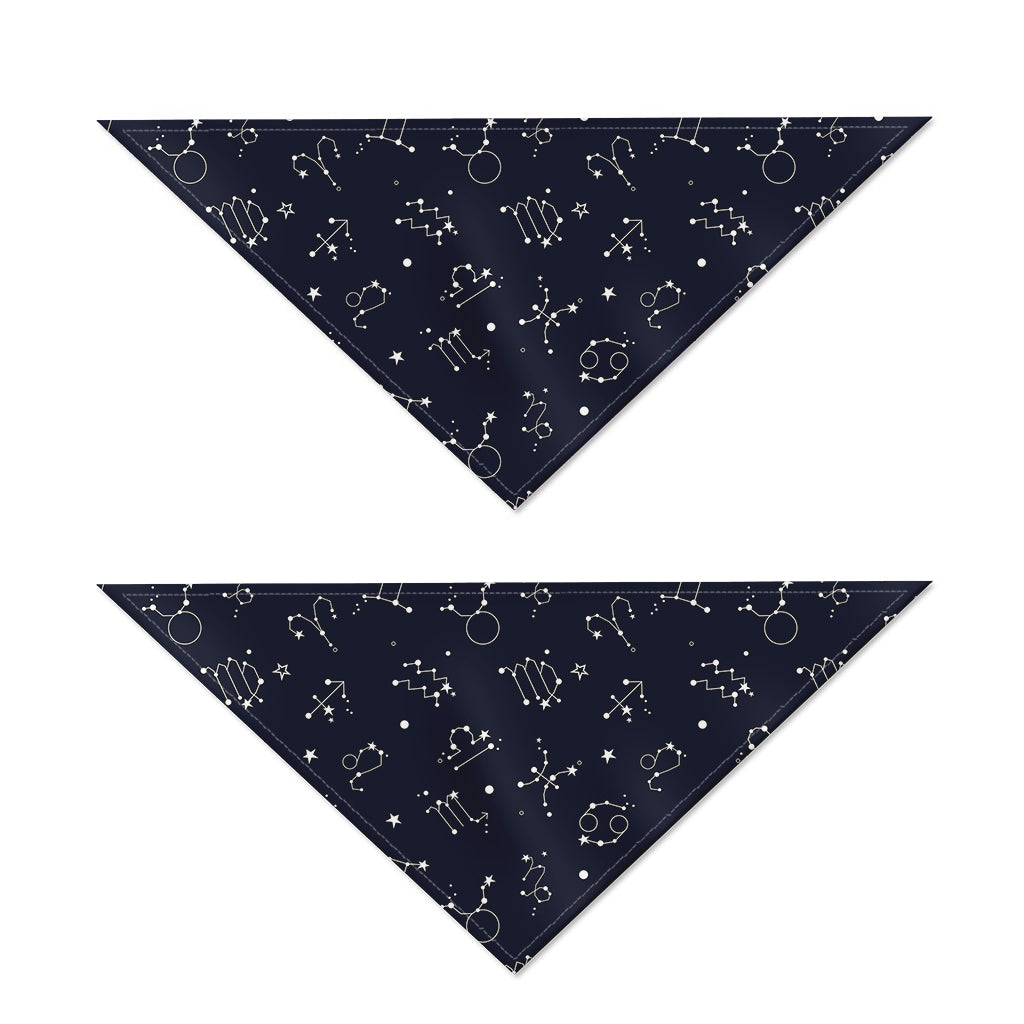 Zodiac Star Signs Pattern Print Dog Bandana