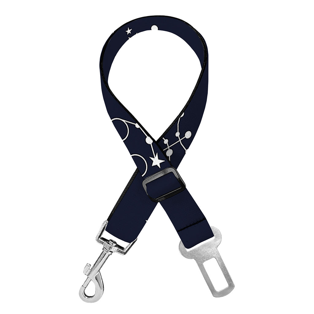 Zodiac Star Signs Pattern Print Dog Seat Belt