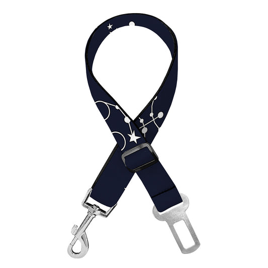 Zodiac Star Signs Pattern Print Dog Seat Belt