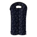 Zodiac Star Signs Pattern Print Double Neoprene Wine Tote