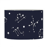 Zodiac Star Signs Pattern Print Drum Lamp Shade