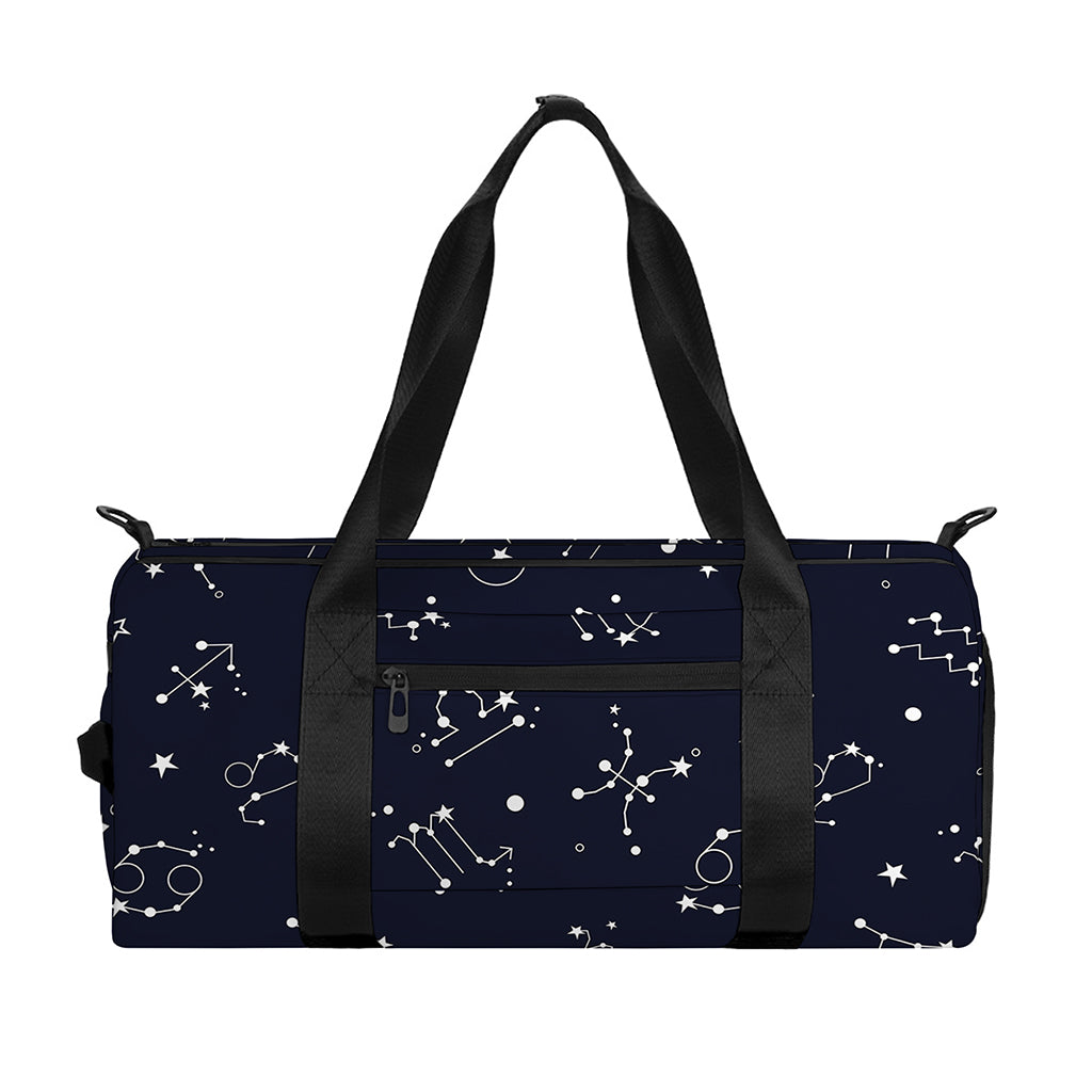 Zodiac Star Signs Pattern Print Gym Bag