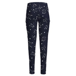 Zodiac Star Signs Pattern Print High-Waisted Pocket Leggings