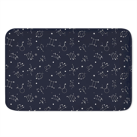 Zodiac Star Signs Pattern Print Indoor Door Mat