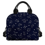 Zodiac Star Signs Pattern Print Insulated Lunch Bag