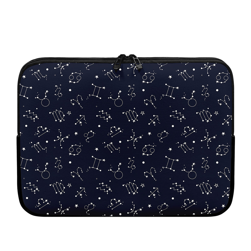 Zodiac Star Signs Pattern Print Laptop Sleeve