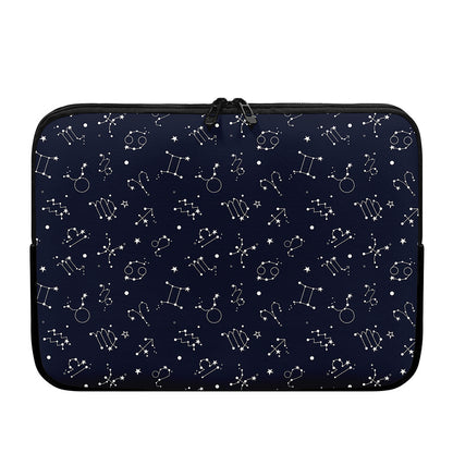 Zodiac Star Signs Pattern Print Laptop Sleeve