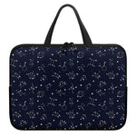 Zodiac Star Signs Pattern Print Laptop Sleeve With Handle