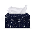 Zodiac Star Signs Pattern Print Leather Tissue Box Cover