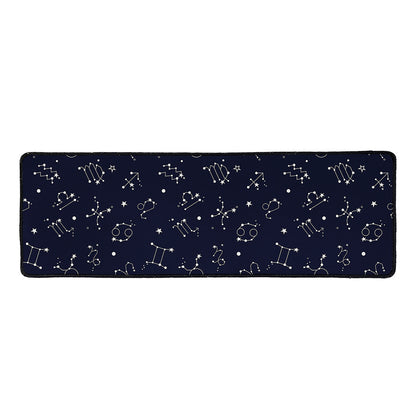 Zodiac Star Signs Pattern Print Long Kitchen Mat