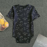 Zodiac Star Signs Pattern Print Men's Bodysuit