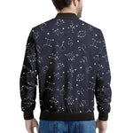 Zodiac Star Signs Pattern Print Men's Bomber Jacket