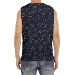 Zodiac Star Signs Pattern Print Men's Fitness Tank Top