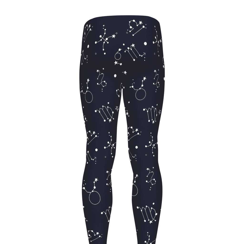 Zodiac Star Signs Pattern Print Men's leggings
