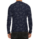 Zodiac Star Signs Pattern Print Men's Long Sleeve Rash Guard