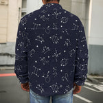 Zodiac Star Signs Pattern Print Men's Shirt Jacket
