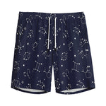 Zodiac Star Signs Pattern Print Men's Sports Shorts