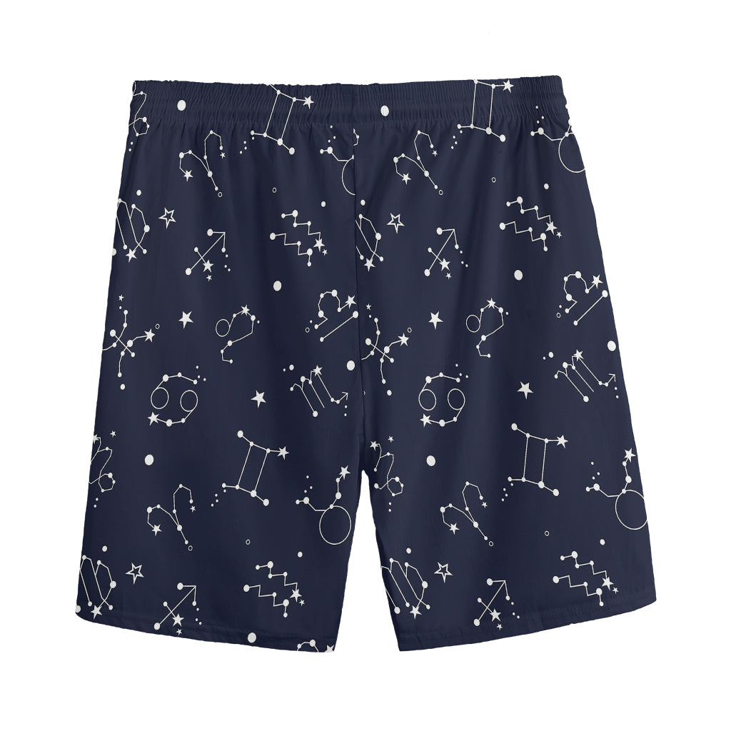 Zodiac Star Signs Pattern Print Men's Sports Shorts