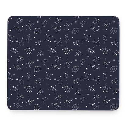 Zodiac Star Signs Pattern Print Mouse Pad