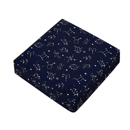 Zodiac Star Signs Pattern Print Outdoor Seat Cushion Cover
