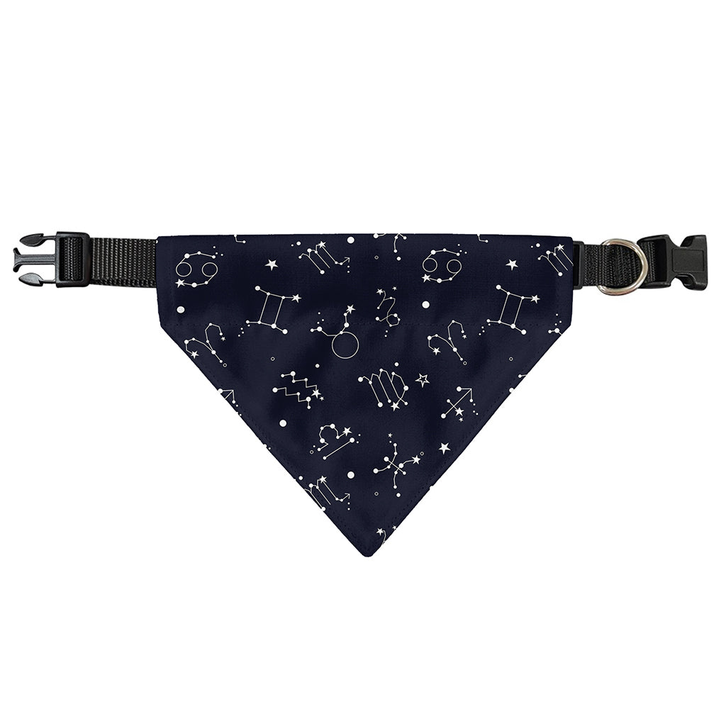 Zodiac Star Signs Pattern Print Over The Collar Dog Bandana