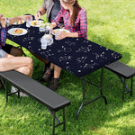 Zodiac Star Signs Pattern Print Picnic Table Cover