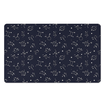 Zodiac Star Signs Pattern Print Polyester Doormat