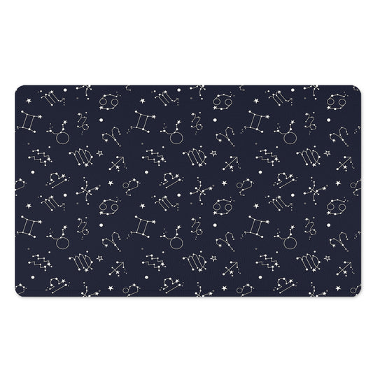 Zodiac Star Signs Pattern Print Polyester Doormat