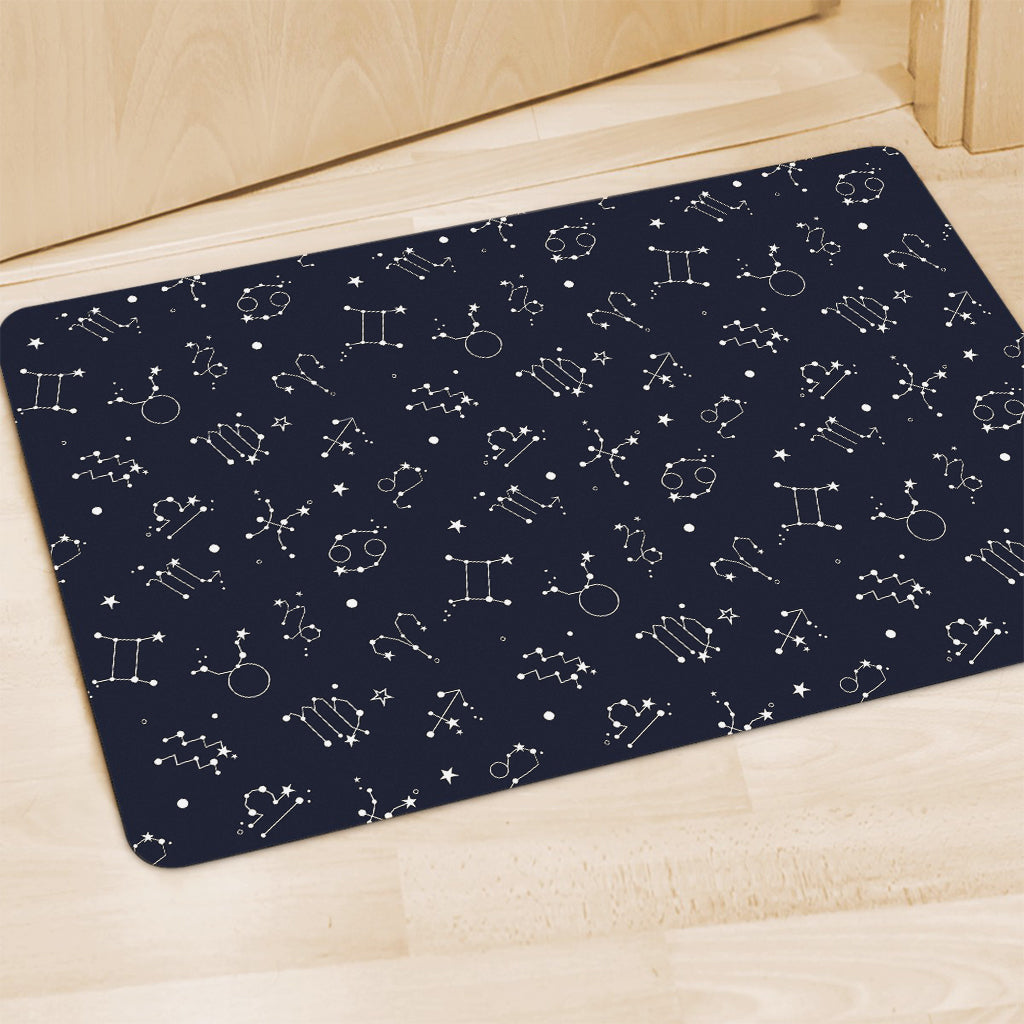 Zodiac Star Signs Pattern Print Polyester Doormat