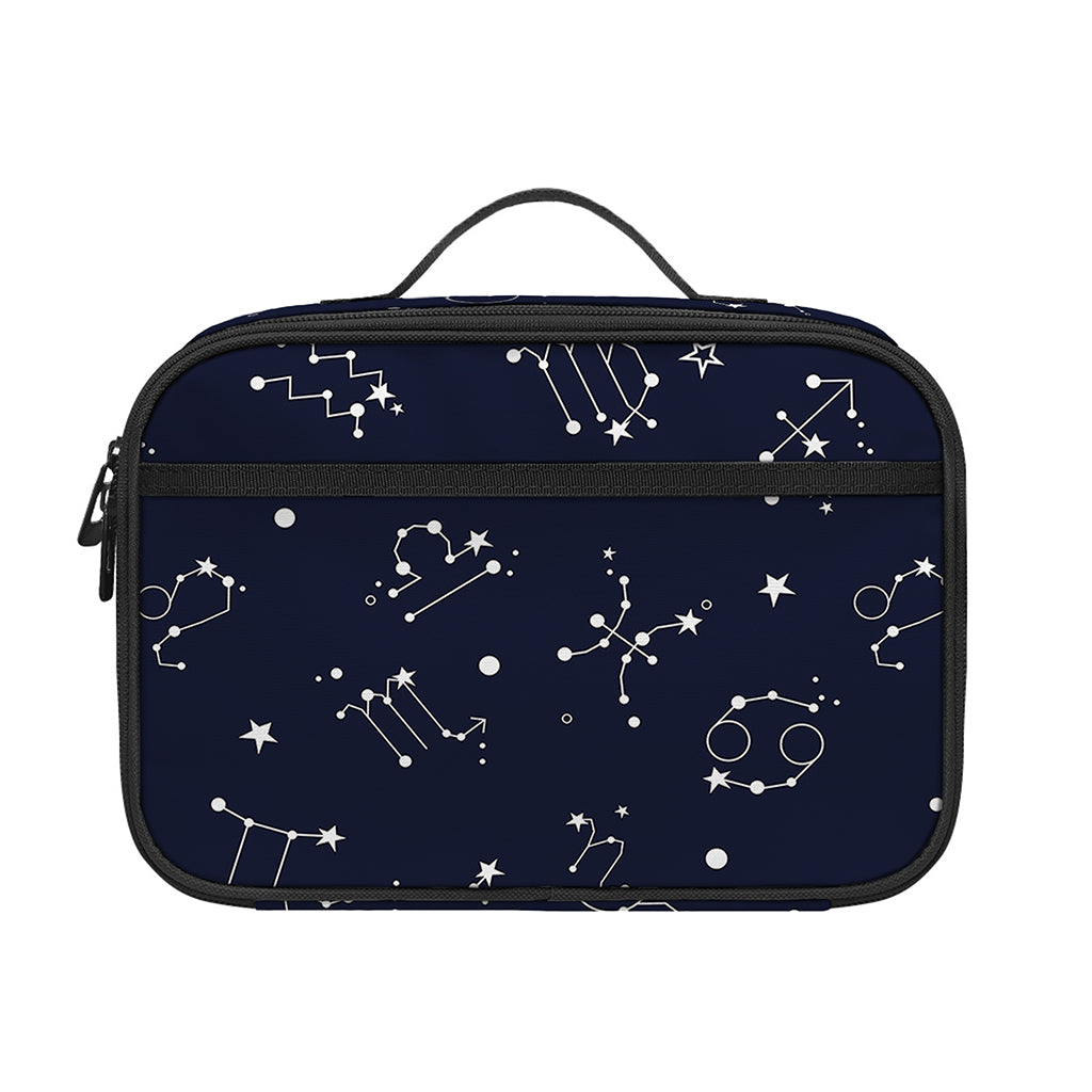 Zodiac Star Signs Pattern Print Portable Lunch Bag