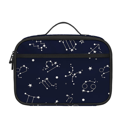 Zodiac Star Signs Pattern Print Portable Lunch Bag