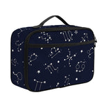 Zodiac Star Signs Pattern Print Portable Lunch Bag