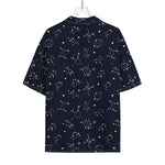 Zodiac Star Signs Pattern Print Rayon Hawaiian Shirt