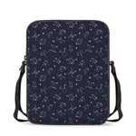 Zodiac Star Signs Pattern Print Rectangular Crossbody Bag