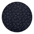 Zodiac Star Signs Pattern Print Round Blanket