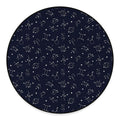 Zodiac Star Signs Pattern Print Round Floor Mat
