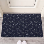 Zodiac Star Signs Pattern Print Rubber Doormat