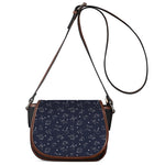 Zodiac Star Signs Pattern Print Saddle Bag