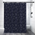 Zodiac Star Signs Pattern Print Shower Curtain