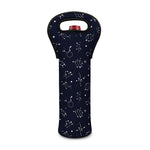 Zodiac Star Signs Pattern Print Single Neoprene Wine Tote