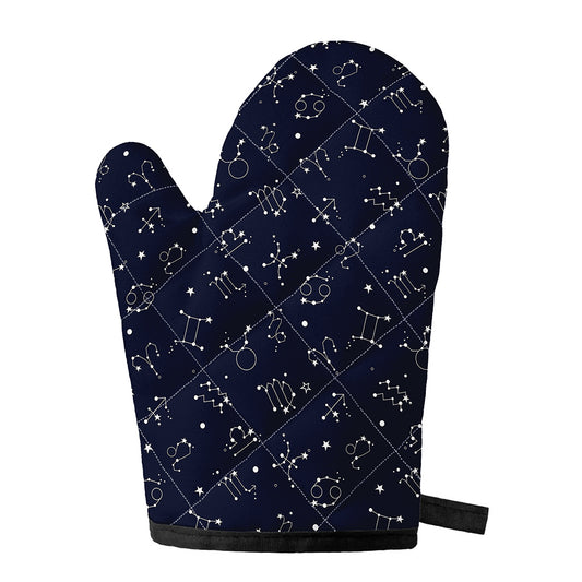 Zodiac Star Signs Pattern Print Single Oven Mitt