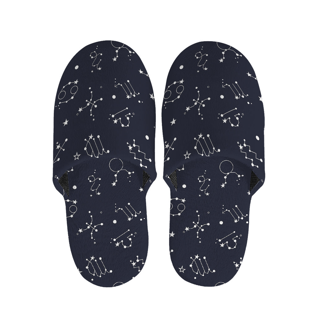Zodiac Star Signs Pattern Print Slippers