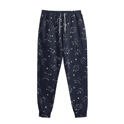 Zodiac Star Signs Pattern Print Sweatpants