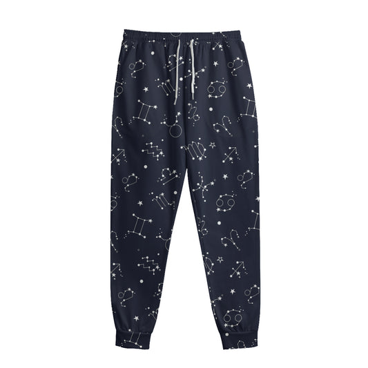 Zodiac Star Signs Pattern Print Sweatpants